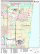 Fort Lauderdale Digital Map Premium Style